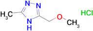 3-(methoxymethyl)-5-methyl-4H-1,2,4-triazole hydrochloride