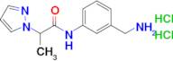 n-[3-(aminomethyl)phenyl]-2-(1h-pyrazol-1-yl)propanamide dihydrochloride