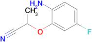 2-(2-Amino-5-fluorophenoxy)propanenitrile