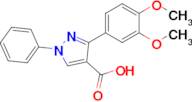 3-(3,4-Dimethoxyphenyl)-1-phenyl-1h-pyrazole-4-carboxylic acid