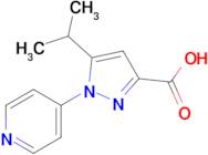 5-(Propan-2-yl)-1-(pyridin-4-yl)-1h-pyrazole-3-carboxylic acid