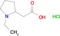 2-(1-Ethylpyrrolidin-2-yl)acetic acid hydrochloride