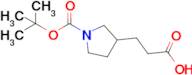 3-{1-[(tert-Butoxy)carbonyl]pyrrolidin-3-yl}propanoic acid