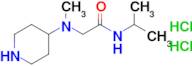 2-[methyl(piperidin-4-yl)amino]-n-(propan-2-yl)acetamide dihydrochloride