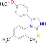1-(2,4-dimethylphenyl)-5-(4-methoxyphenyl)-2,3-dihydro-1H-imidazole-2-thione