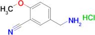 5-(Aminomethyl)-2-methoxybenzonitrile hydrochloride