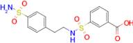 3-{[2-(4-sulfamoylphenyl)ethyl]sulfamoyl}benzoic acid