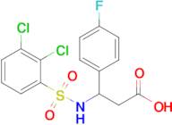 3-(2,3-Dichlorobenzenesulfonamido)-3-(4-fluorophenyl)propanoic acid