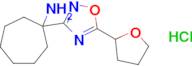 1-[5-(oxolan-2-yl)-1,2,4-oxadiazol-3-yl]cycloheptan-1-amine hydrochloride