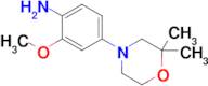 4-(2,2-Dimethylmorpholin-4-yl)-2-methoxyaniline