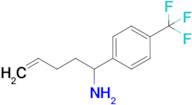 1-[4-(trifluoromethyl)phenyl]pent-4-en-1-amine