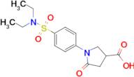 1-[4-(diethylsulfamoyl)phenyl]-5-oxopyrrolidine-3-carboxylic acid