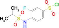 3-Fluoro-4-(propane-2-sulfonamido)benzene-1-sulfonyl chloride