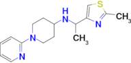 n-[1-(2-methyl-1,3-thiazol-4-yl)ethyl]-1-(pyridin-2-yl)piperidin-4-amine