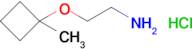 1-(2-Aminoethoxy)-1-methylcyclobutane hydrochloride