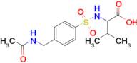 2-[4-(acetamidomethyl)benzenesulfonamido]-3-methylbutanoic acid