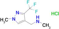 Methyl({[1-methyl-3-(trifluoromethyl)-1h-pyrazol-4-yl]methyl})amine hydrochloride