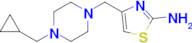 4-{[4-(cyclopropylmethyl)piperazin-1-yl]methyl}-1,3-thiazol-2-amine