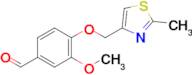 3-Methoxy-4-[(2-methyl-1,3-thiazol-4-yl)methoxy]benzaldehyde