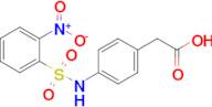 2-[4-(2-nitrobenzenesulfonamido)phenyl]acetic acid