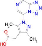 2-(3,5-Dimethyl-1-{[1,2,3,4]tetrazolo[1,5-a]pyrazin-5-yl}-1h-pyrazol-4-yl)acetic acid