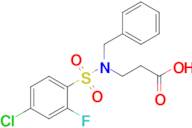 3-(n-Benzyl4-chloro-2-fluorobenzenesulfonamido)propanoic acid