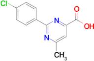 2-(4-Chlorophenyl)-6-methylpyrimidine-4-carboxylic acid