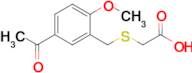 2-{[(5-acetyl-2-methoxyphenyl)methyl]sulfanyl}acetic acid