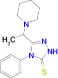 4-phenyl-3-[1-(piperidin-1-yl)ethyl]-4,5-dihydro-1H-1,2,4-triazole-5-thione