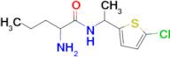 2-Amino-n-[1-(5-chlorothiophen-2-yl)ethyl]pentanamide