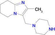 1-({2-methyl-5h,6h,7h,8h-imidazo[1,2-a]pyridin-3-yl}methyl)piperazine
