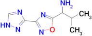 2-methyl-1-[3-(1H-1,2,4-triazol-3-yl)-1,2,4-oxadiazol-5-yl]propan-1-amine