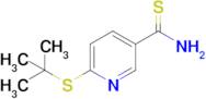 6-(tert-Butylsulfanyl)pyridine-3-carbothioamide