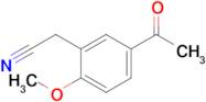 2-(5-Acetyl-2-methoxyphenyl)acetonitrile