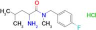 2-Amino-n-[(4-fluorophenyl)methyl]-n,4-dimethylpentanamide hydrochloride