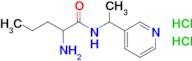 2-Amino-n-[1-(pyridin-3-yl)ethyl]pentanamide dihydrochloride