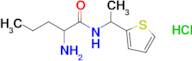 2-Amino-n-[1-(thiophen-2-yl)ethyl]pentanamide hydrochloride