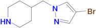 4-[(4-bromo-1h-pyrazol-1-yl)methyl]piperidine