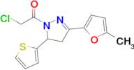 2-Chloro-1-[3-(5-methylfuran-2-yl)-5-(thiophen-2-yl)-4,5-dihydro-1h-pyrazol-1-yl]ethan-1-one