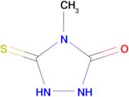 4-methyl-5-sulfanylidene-1,2,4-triazolidin-3-one