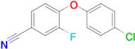 4-(4-Chlorophenoxy)-3-fluorobenzonitrile