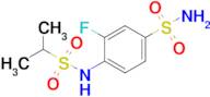 3-Fluoro-4-(propane-2-sulfonamido)benzene-1-sulfonamide