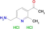 1-[6-(aminomethyl)-2-methylpyridin-3-yl]ethan-1-one dihydrochloride