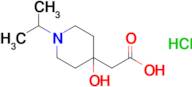 2-[4-hydroxy-1-(propan-2-yl)piperidin-4-yl]acetic acid hydrochloride