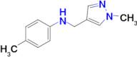 4-Methyl-n-[(1-methyl-1h-pyrazol-4-yl)methyl]aniline