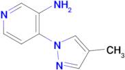 4-(4-Methyl-1h-pyrazol-1-yl)pyridin-3-amine