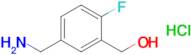 [5-(aminomethyl)-2-fluorophenyl]methanol hydrochloride