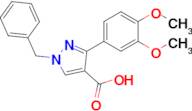 1-Benzyl-3-(3,4-dimethoxyphenyl)-1h-pyrazole-4-carboxylic acid