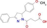 4-[5-(4-methoxyphenyl)-3-phenyl-4,5-dihydro-1h-pyrazol-1-yl]-4-oxobutanoic acid