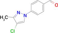 4-(4-Chloro-3-methyl-1h-pyrazol-1-yl)benzaldehyde